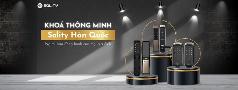 Mua khóa cửa điện tử thông minh chính hãng tại Solity Việt Nam