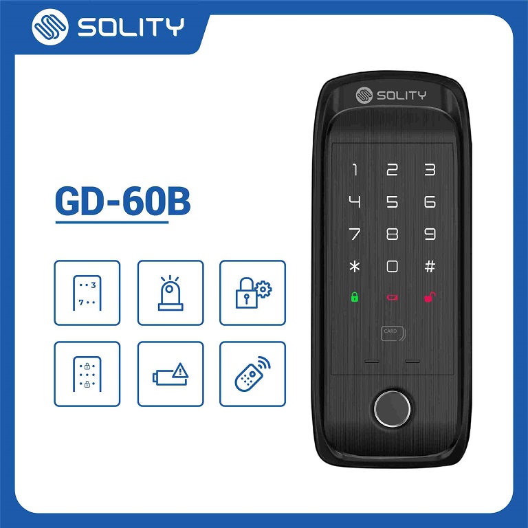 Khóa cửa điện tử vân tay Solity GD-60B