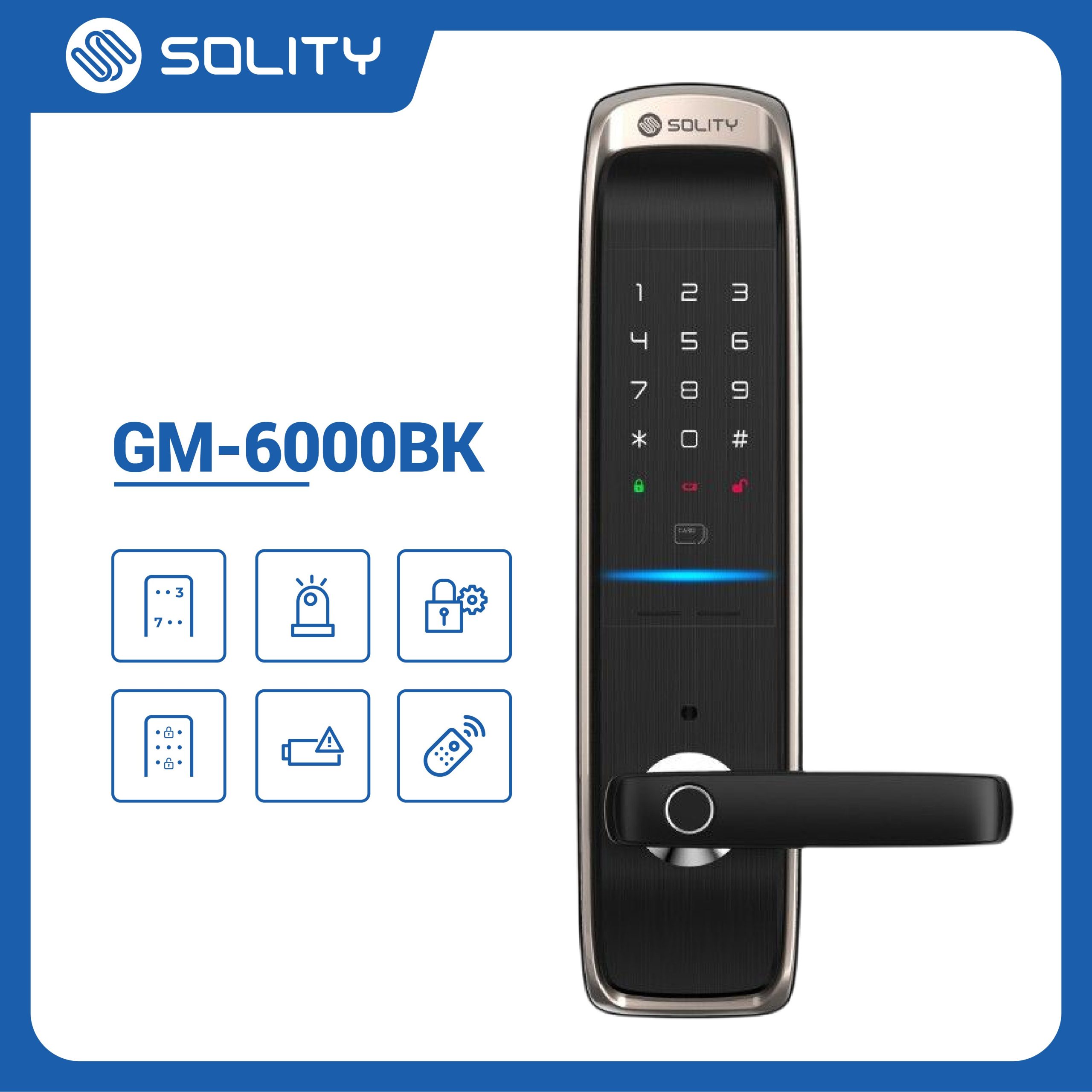 Khóa vân tay Solity GM-6000BK