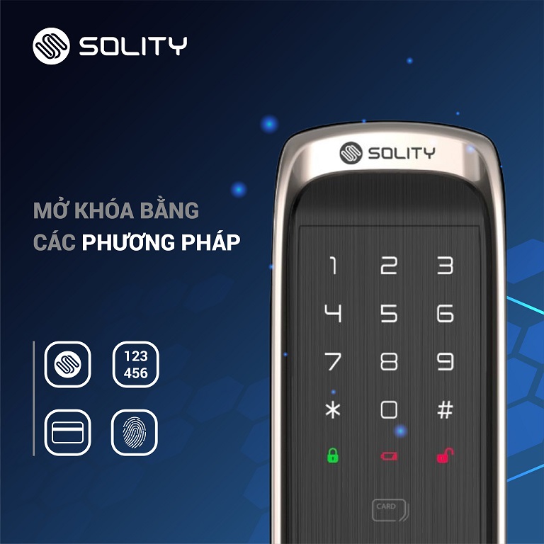 Khóa cửa vân tay thông minh Solity GA-60BH