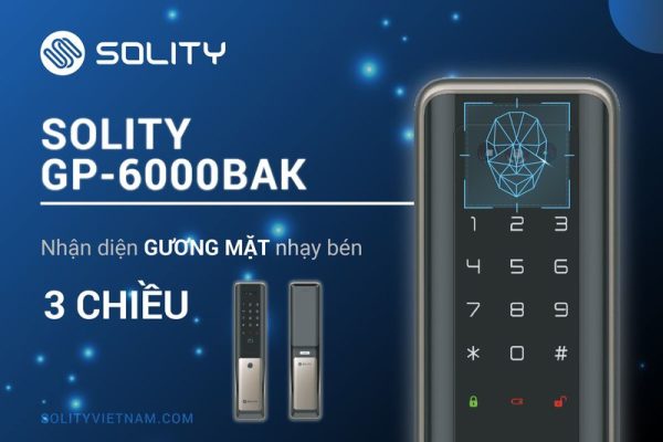 Khóa Cửa Điện Tử Solity GP-6000BAK