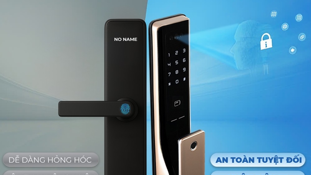 So Sánh Khóa Cửa Vân Tay