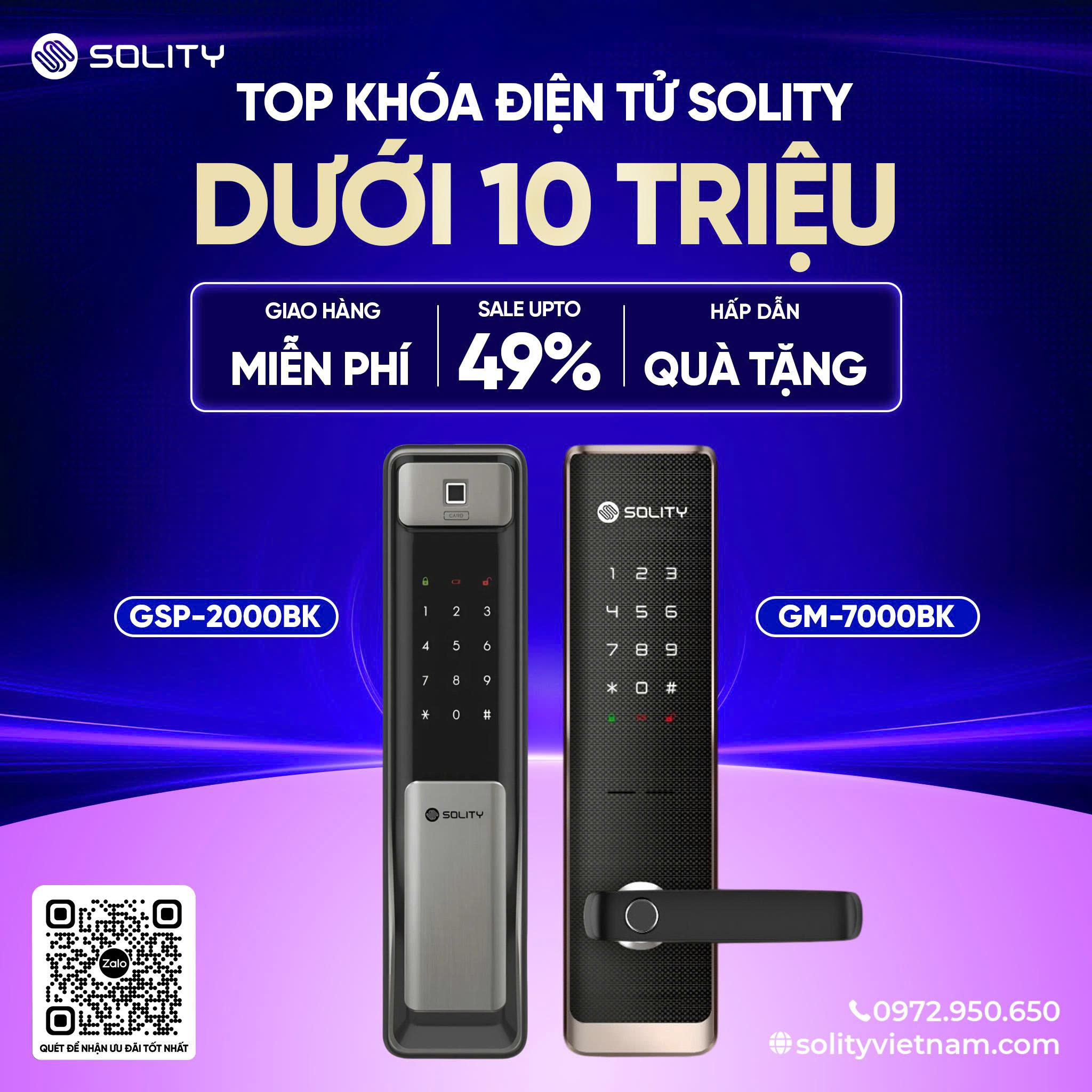 khóa điện tử Solity
